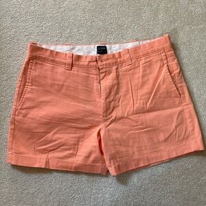J. CREW Men’s Orange Sun shorts size 33w 5 inch inseam
